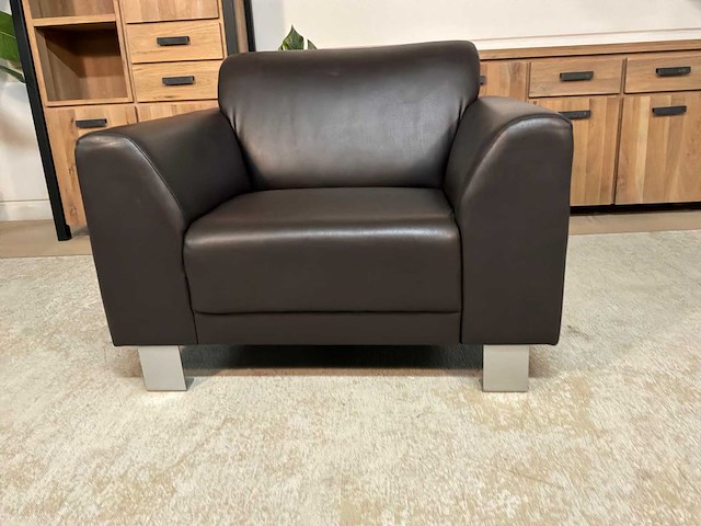 Brandy leren fauteuil - afbeelding 12 van  13