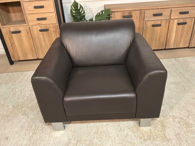 Brandy leren fauteuil - afbeelding 7 van  13