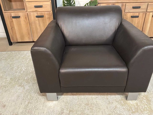 Brandy leren fauteuil - afbeelding 8 van  13