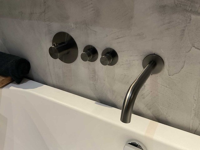 Brauer - inbouw badkraan - gun metal - afbeelding 2 van  6