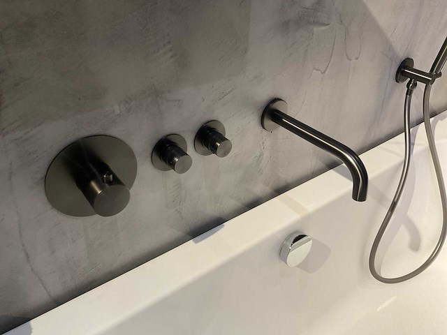 Brauer - inbouw badkraan - gun metal - afbeelding 3 van  6