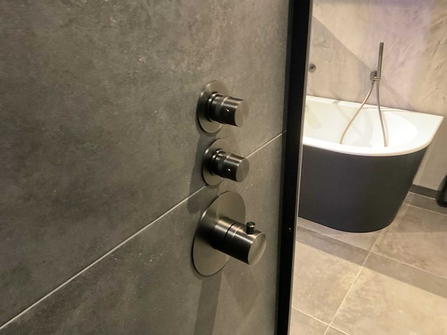 Brauer - inbouw regendouche - gun metal - afbeelding 2 van  6