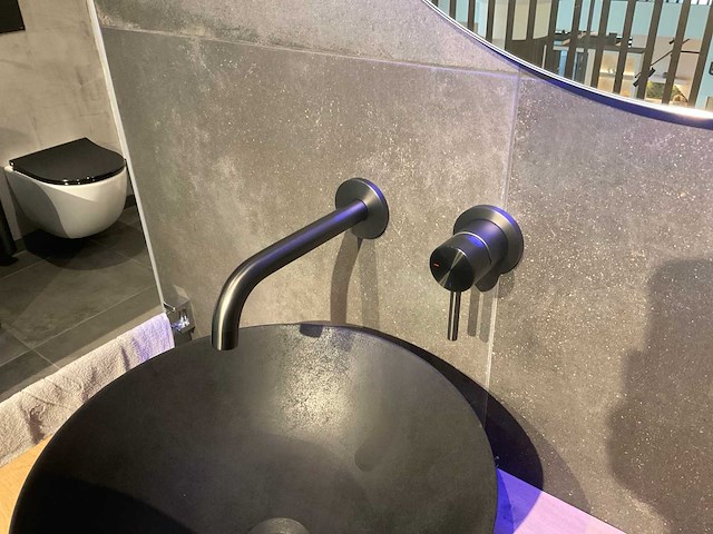 Brauer - inbouw wastafelkraan - gun metal - afbeelding 1 van  6