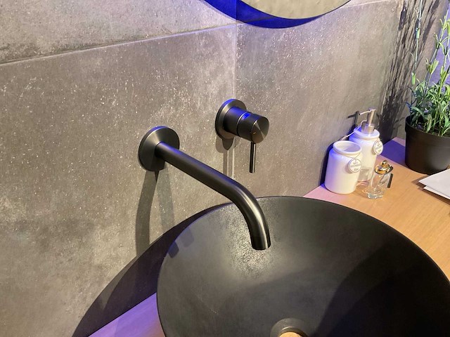 Brauer - inbouw wastafelkraan - gun metal - afbeelding 2 van  6