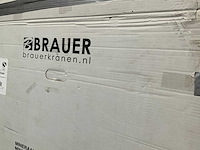 Brauer asteroid douchebak 90x140 antislip en antibacterieel mineraalmarmer mat wit - afbeelding 5 van  5