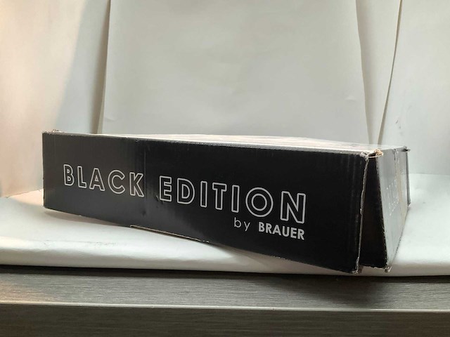 Brauer black edition badvulcombinatie via overloop mat zwart - afbeelding 7 van  7