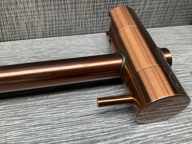 Brauer copper edition glijstang geïntegreerde wateruitlaat brushed copper pvd 70cm - afbeelding 5 van  6
