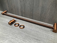 Brauer copper edition glijstang geïntegreerde wateruitlaat brushed copper pvd 70cm - afbeelding 2 van  6