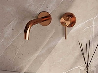Brauer copper edition inbouw wastafelkraan afbouwdeel met gebogen uitloop brushed copper - afbeelding 1 van  6