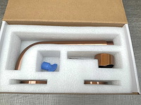 Brauer copper edition inbouw wastafelkraan afbouwdeel met gebogen uitloop brushed copper - afbeelding 2 van  6