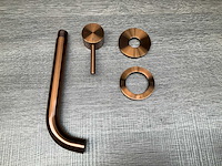 Brauer copper edition inbouw wastafelkraan afbouwdeel met gebogen uitloop brushed copper - afbeelding 3 van  6