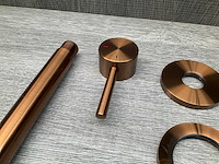 Brauer copper edition inbouw wastafelkraan afbouwdeel met gebogen uitloop brushed copper - afbeelding 4 van  6