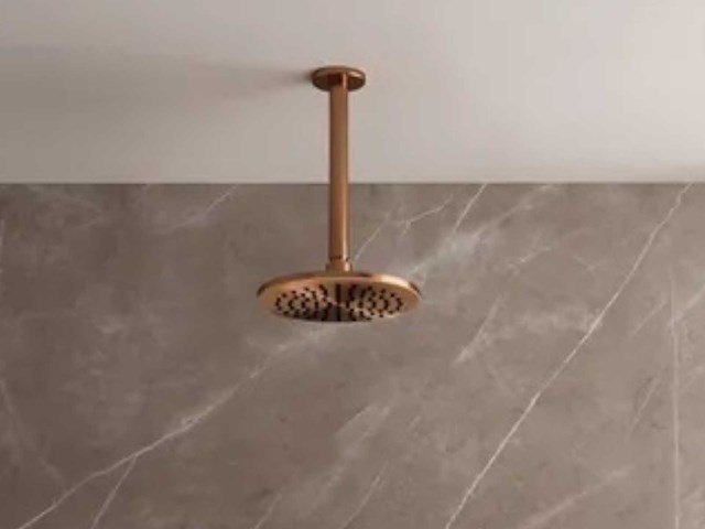 Brauer copper edition pvd regendouche 20cm met plafondarm 20cm - afbeelding 1 van  8
