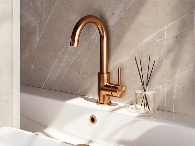 Brauer copper edition wastafelkraan brushed copper pvd - afbeelding 1 van  2