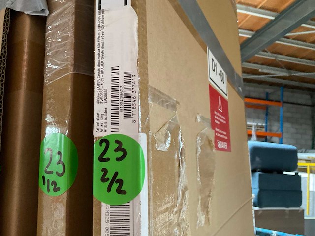Brauer create pendel deur glasplaten easy clean 120x200cm - afbeelding 2 van  2