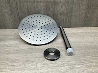Brauer gunmetal edition regendouche 20cm met plafondarm 20cm - afbeelding 2 van  6