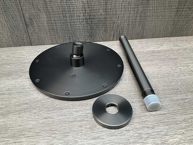 Brauer gunmetal edition regendouche 20cm met plafondarm 20cm - afbeelding 5 van  6