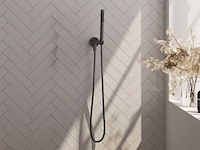 Brauer gunmetal edition staaf handdouche wandaansluitbocht en slang 150cm - afbeelding 1 van  7