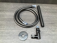 Brauer gunmetal edition staaf handdouche wandaansluitbocht en slang 150cm - afbeelding 3 van  7