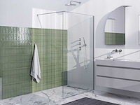 Brauer inloopdouche 120x200cm met slanke lijst rondom rvs - afbeelding 1 van  2