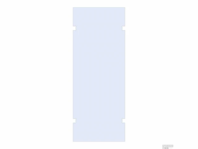 Brauer wand 80x200cm tweezijdige uitsparingen - afbeelding 1 van  1