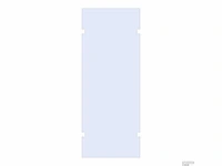 Brauer wand 80x200cm tweezijdige uitsparingen - afbeelding 1 van  1