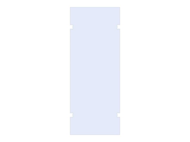 Brauer wand 90x200cm tweezijdige uitsparingen - afbeelding 1 van  2