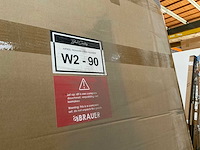 Brauer wand 90x200cm tweezijdige uitsparingen - afbeelding 2 van  2