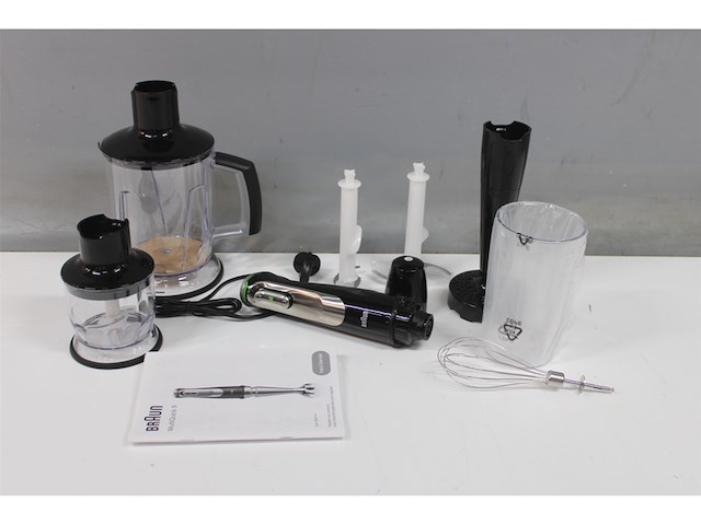 Braun multiquick 9 mq 9147x staafmixer 1200 watt zilver - afbeelding 5 van  5