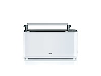 Braun purease ht 3110 wh broodrooster wit - afbeelding 3 van  4