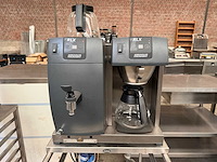 Bravilor bonamat - rlx31-001 - koffiemachine met heetwaterunit op rvs serveerwagen - afbeelding 4 van  9