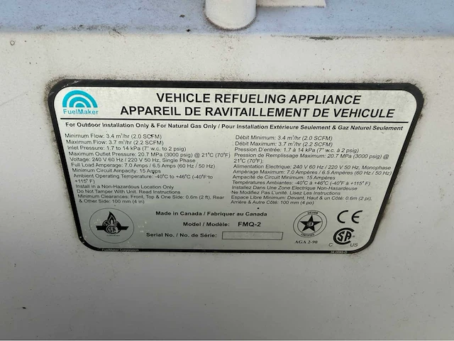 Brc fuelmaker - aardgas vulinstallatie (3x) - afbeelding 9 van  9