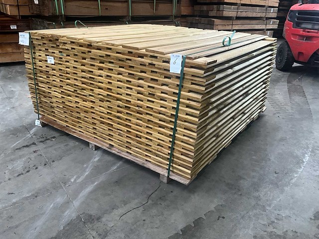 Breda grenen schutting 165x180 cm (17x) - afbeelding 1 van  5