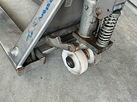Brede rvs hand hydraulische palletwagen - afbeelding 5 van  9