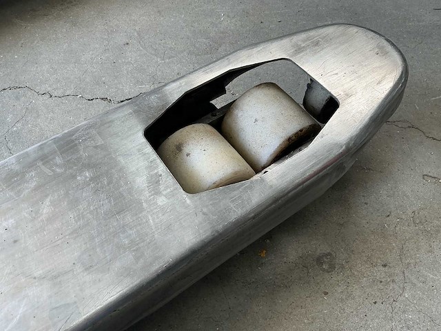 Brede rvs hand hydraulische palletwagen - afbeelding 7 van  9