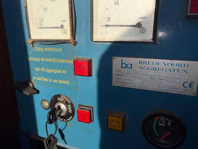 Bredenoord - 1995 - brde-35 kva - stroomgenerator in container - afbeelding 3 van  16