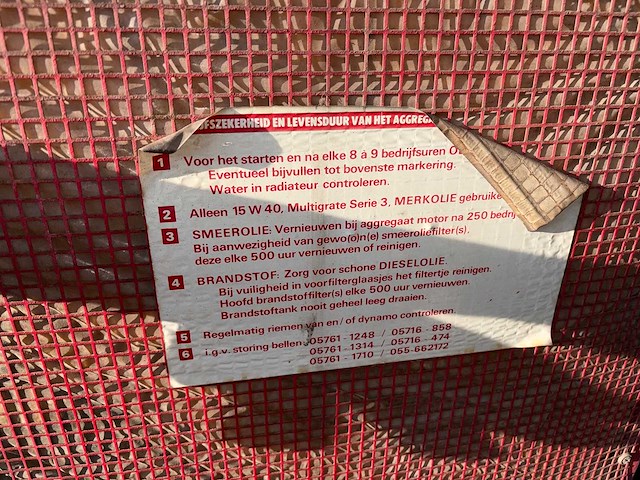 Bredenoord - 1995 - brde-35 kva - stroomgenerator in container - afbeelding 5 van  16