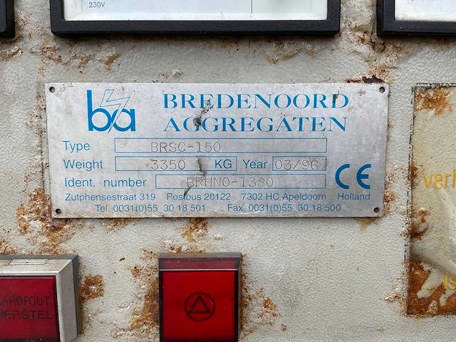 Bredenoord - 1996 - brs-150 - aggregaat - afbeelding 18 van  22