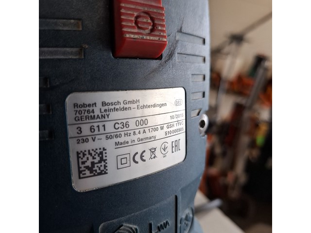 Breekhamer - 11kg - 230v - sds-max bosch, gsh 11 vc, bouwjaar 2015 - afbeelding 7 van  7