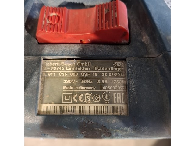 Breekhamer - 18kg - 230v - hex-28 bosch, gsh 16-28 e, bouwjaar 2014 - afbeelding 7 van  8