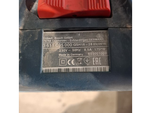 Breekhamer - 18kg - 230v - hex-28 bosch, gsh 16-28 e, bouwjaar 2016 - afbeelding 7 van  8