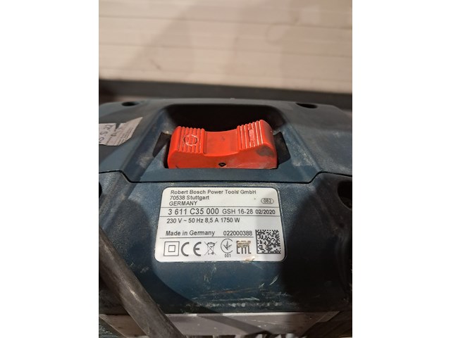 Breekhamer - 18kg - 230v - hex-28 bosch, gsh 16-28 e, bouwjaar 2020 - afbeelding 2 van  14