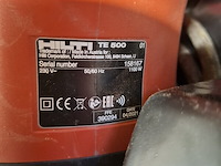 Breekhamer - 6kg - 230v - sds-max - hilti hilti, te 500, bouwjaar 2021 - afbeelding 5 van  6