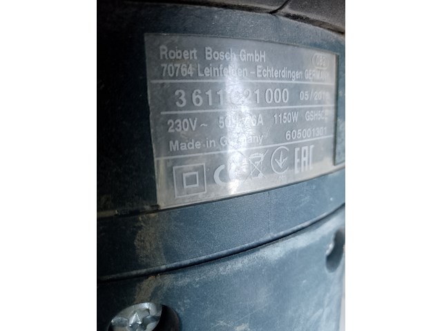 Breekhamer - 6kg - 230v - sds-max bosch, gsh 5 ce, bouwjaar 2016 - afbeelding 7 van  9