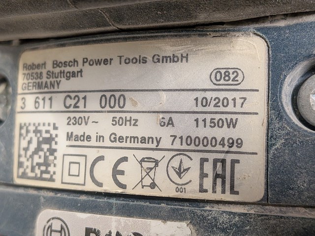 Breekhamer - 6kg - 230v - sds-max bosch, gsh 5 ce, bouwjaar 2017 - afbeelding 5 van  9