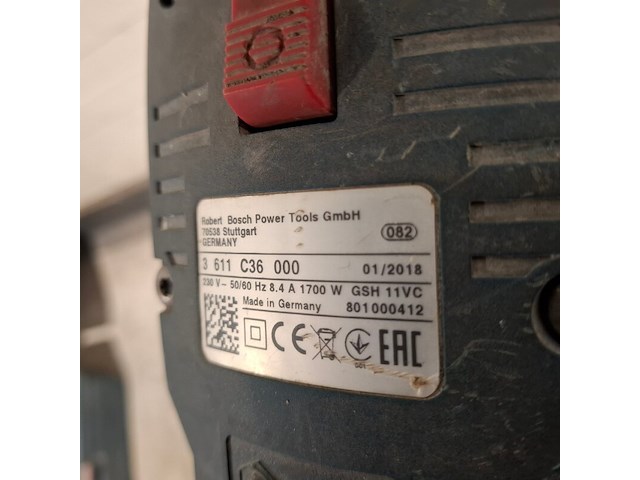 Breekhamer 11kg sds-max 230v ~, bosch, gsh 11 vc, 2018 - afbeelding 5 van  7