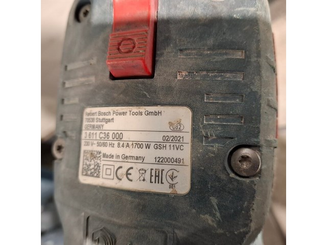 Breekhamer 11kg sds-max 230v ~, bosch, gsh 11 vc, 2021 - afbeelding 5 van  6