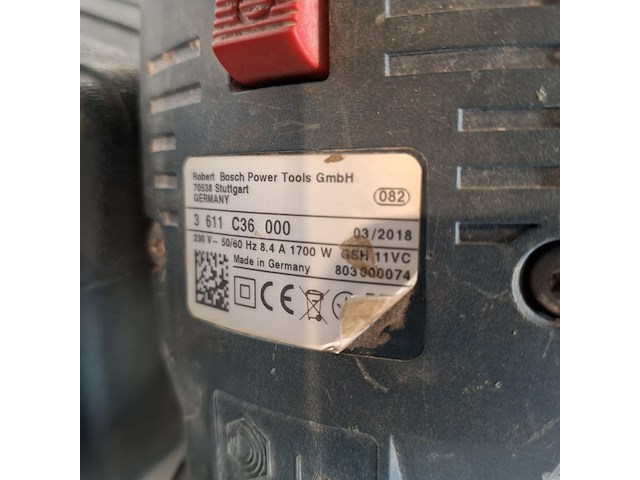 Breekhamer 11kg sds-max 230v ~ bosch, gsh 11 vc, bouwjaar 2018 - afbeelding 6 van  7