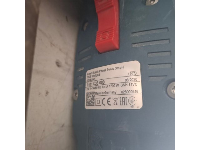 Breekhamer 11kg sds-max 230v ~ bosch, gsh 11 vc, bouwjaar 2020 - afbeelding 4 van  4