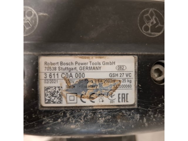 Breekhamer 30kg hex-28 230v ~, bosch, gsh 27 vc, 2021 - afbeelding 5 van  5